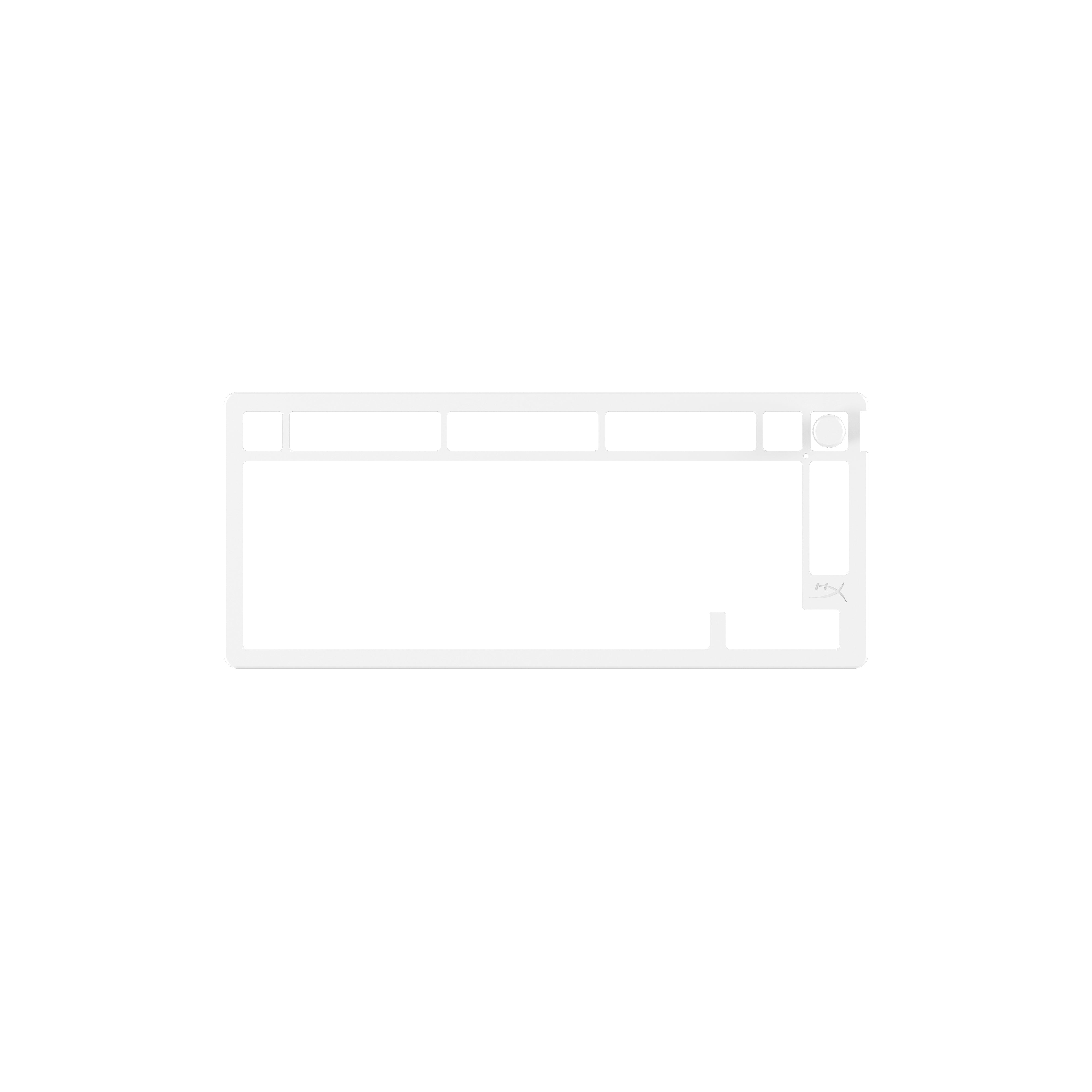 HyperX Top Plates Alloy Rise White